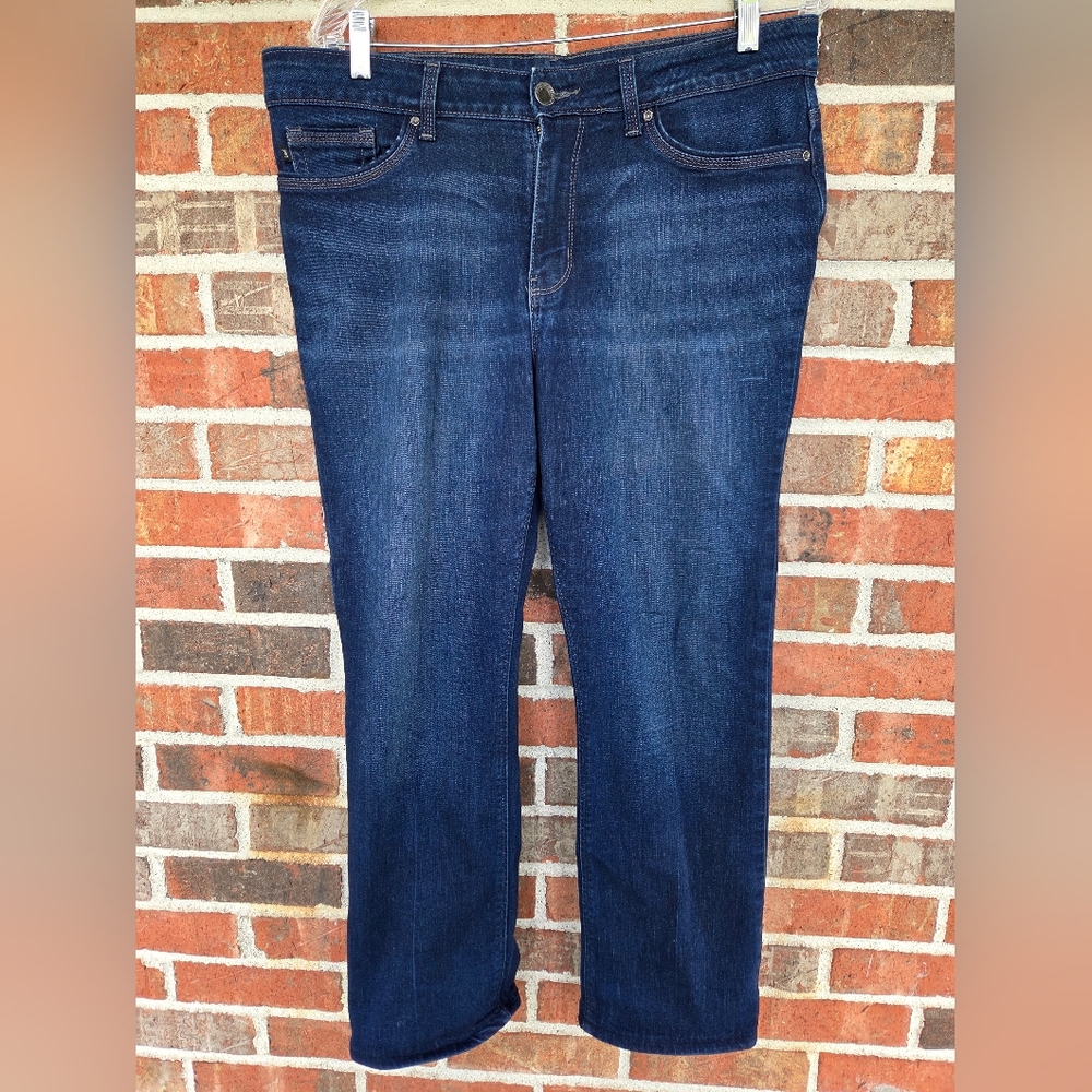 Lee Dark Blue Straight Leg Women's Jeans